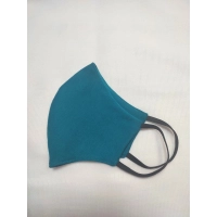 Maska ochronna z bawełny wielorazowego użytku - szmaragdowa